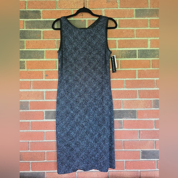 Vintage 1990s Y2K Fitted Maxi Dress Glitter Connected Apparel Made In USA NWT - Picture 1 of 9